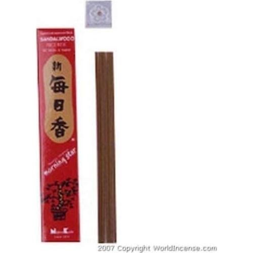 Incienso Japonés Morning Star Sándalo - 50 Varillas 12.7cm