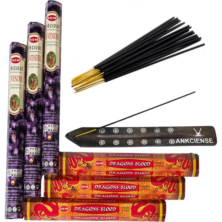Incienso Hem Lavanda y Sangre de Dragón Rojo 120 Varillas