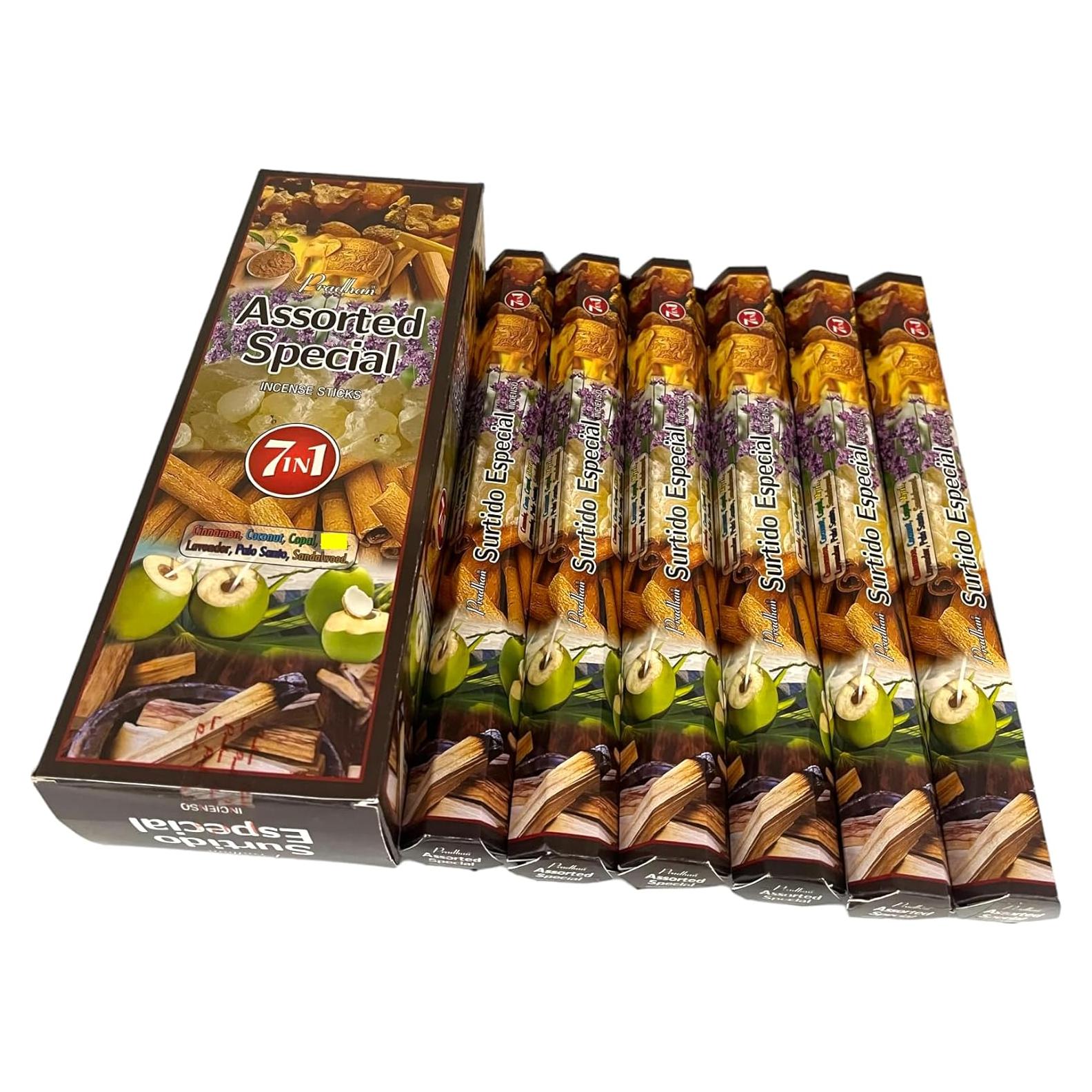 Muestra de 7 Aromas Pradhan - Canela, Coco, Lavanda y más