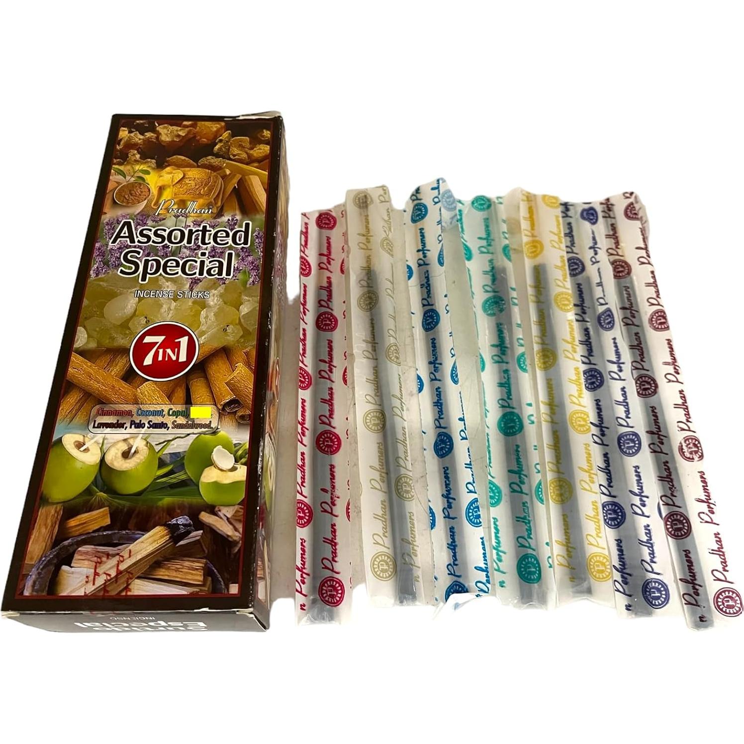 Muestra de 7 Aromas Pradhan - Canela, Coco, Lavanda y más