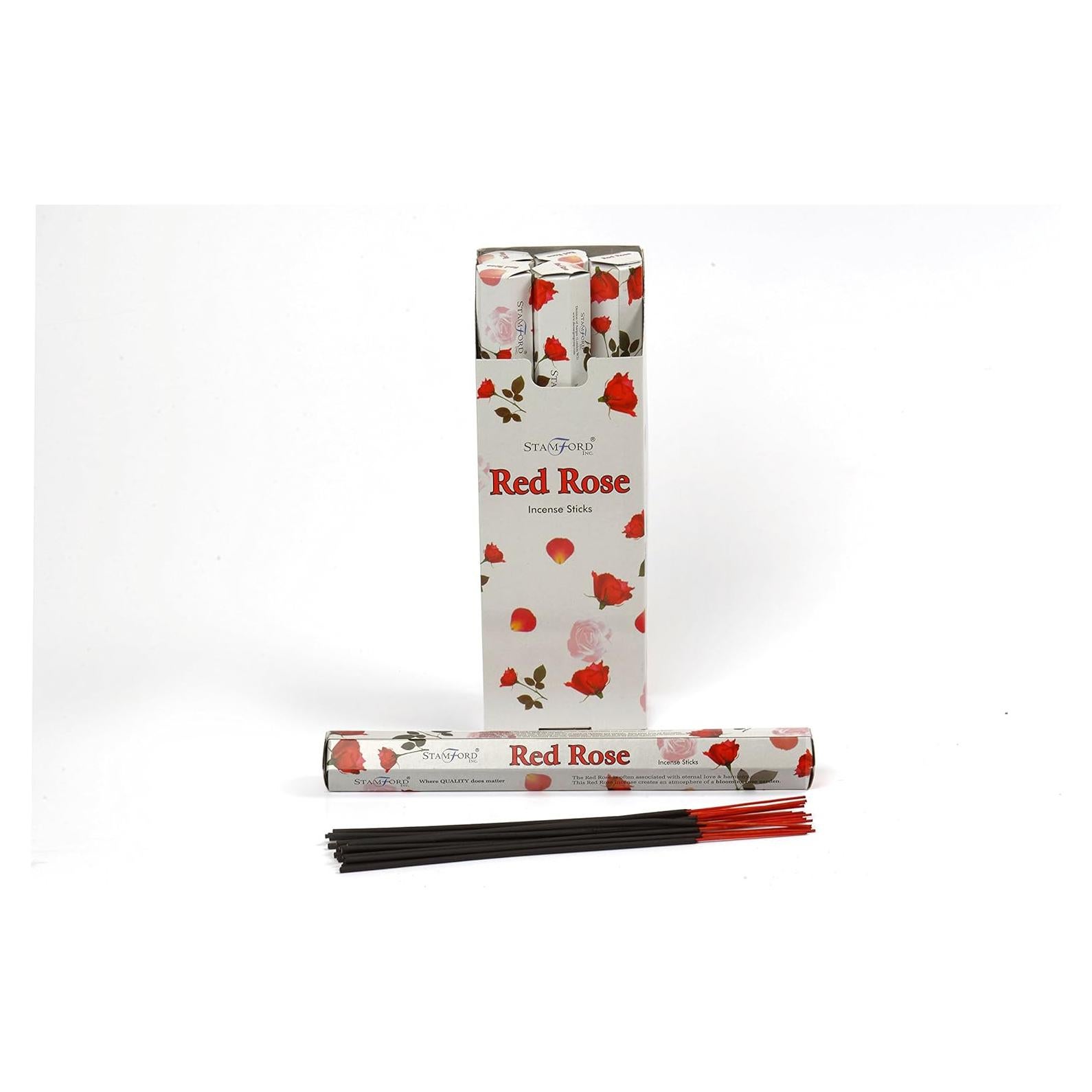 Incienso Stamford Rosa Roja 100 Varitas Aromaterapia