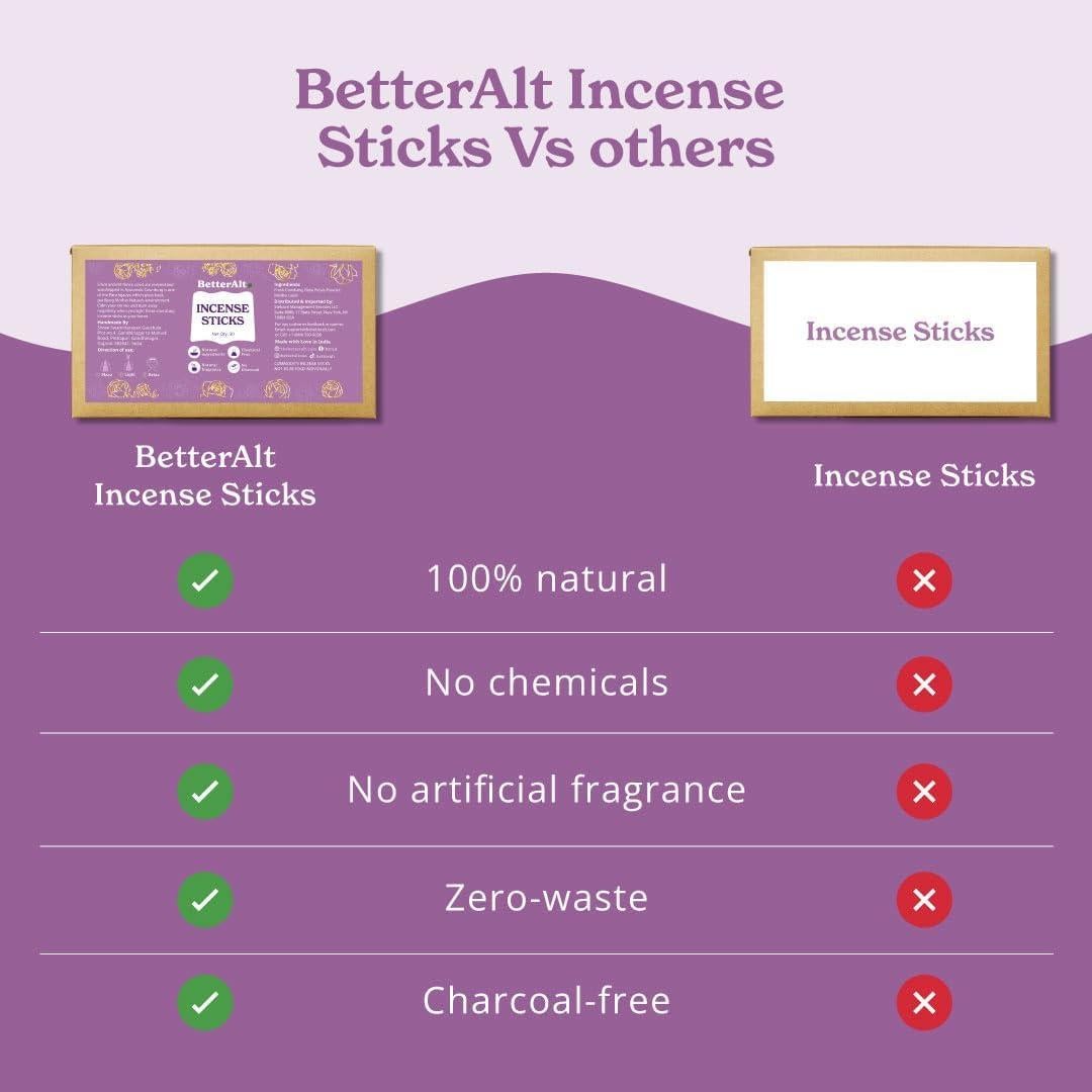 Varitas de Incienso Natural Rosa 30 Unidades Mejor Alt