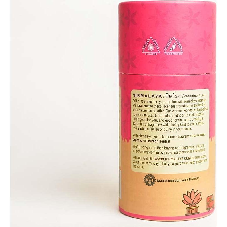 Incienso Natural Nirmalaya Rooh Rose 40 Varillas 180g