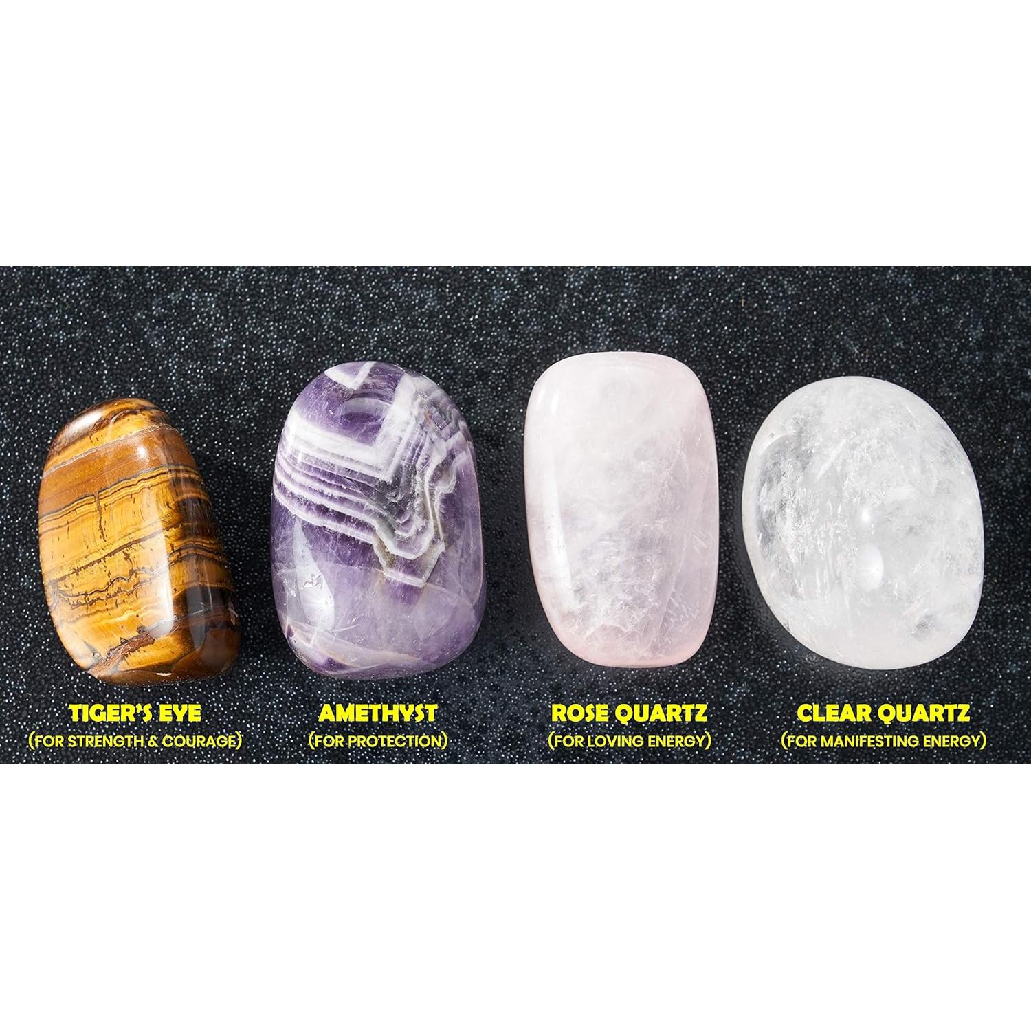 Kit de Ahumado JL Local - 2 Varitas Salvia Blanca + Palo Santo + Concha Abulón + 4 Cristales