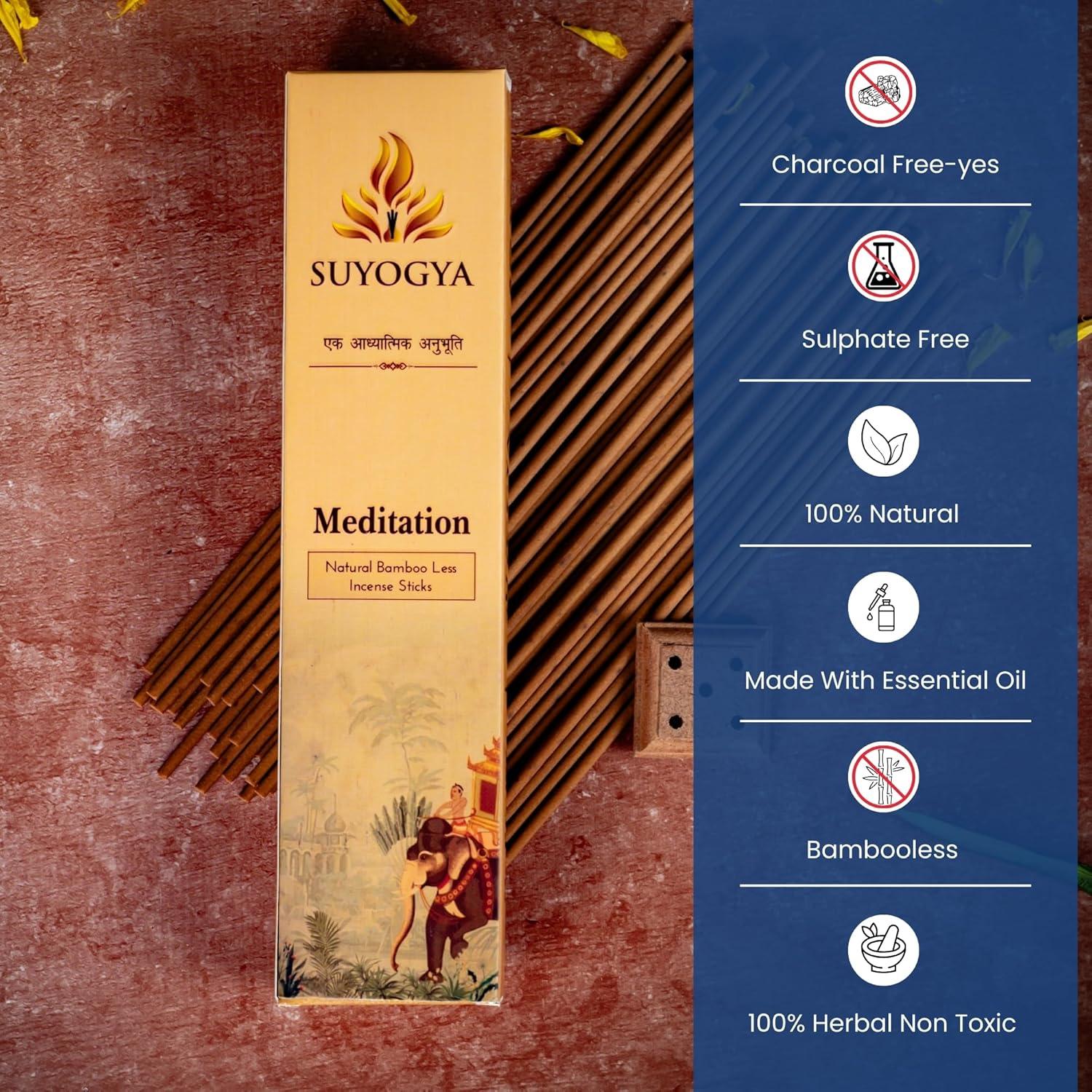 Varitas de Incienso Suyogya Premium 22.86 cm - Fragancia Duradera