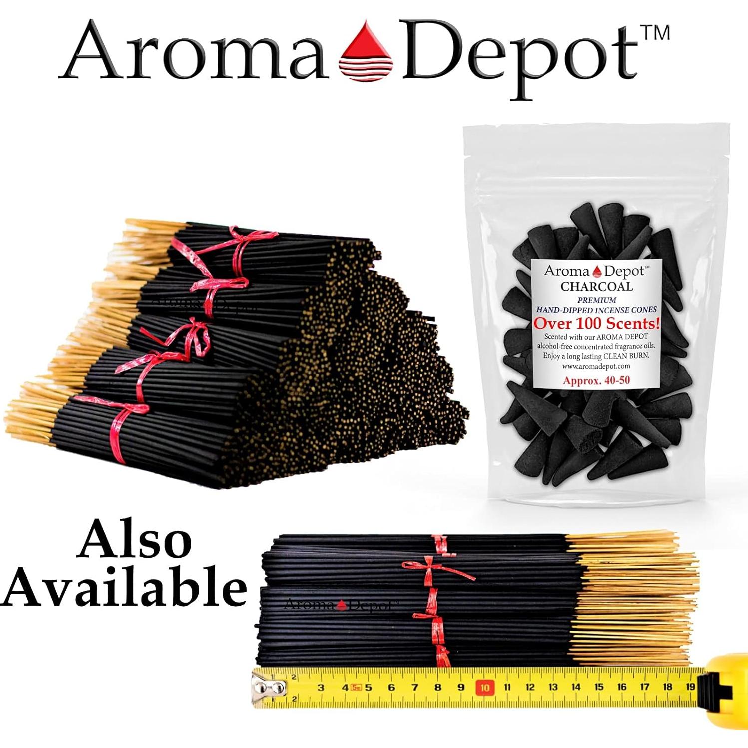 Conos de Carbón de Incienso Canela Aroma Depot - 20 Unidades