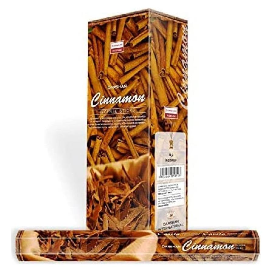 Incienso de Canela Darshan - Caja 120 Varitas Aromáticas