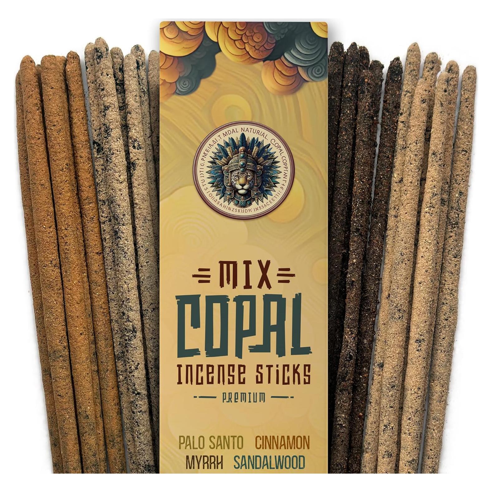 Incienso Copal Azteca Jaguarbird - 40 Varitas de Resina Natural