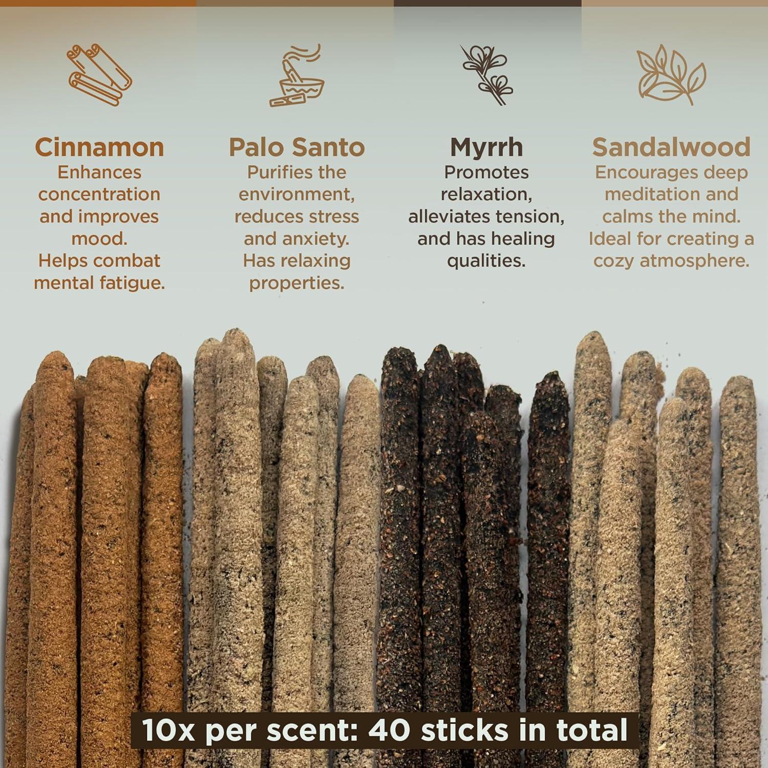 Incienso Copal Azteca Jaguarbird - 40 Varitas de Resina Natural