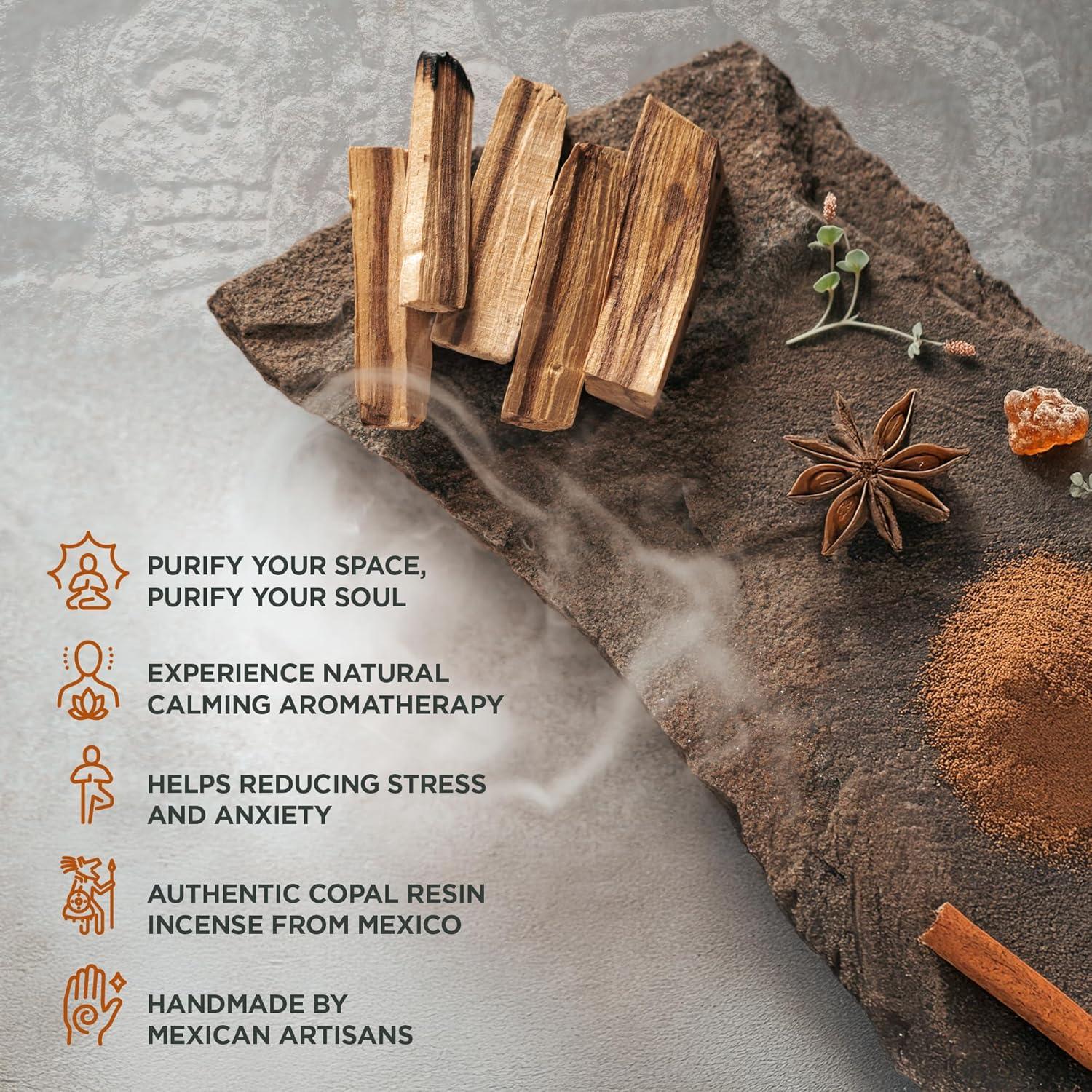 Incienso Copal Azteca Jaguarbird - 40 Varitas de Resina Natural