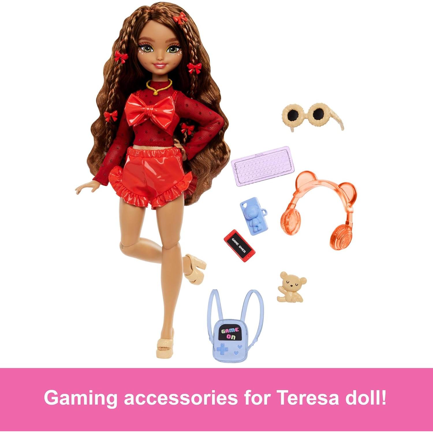 Muñeca Barbie Dream Besties Teresa con Accesorios de Videojuegos