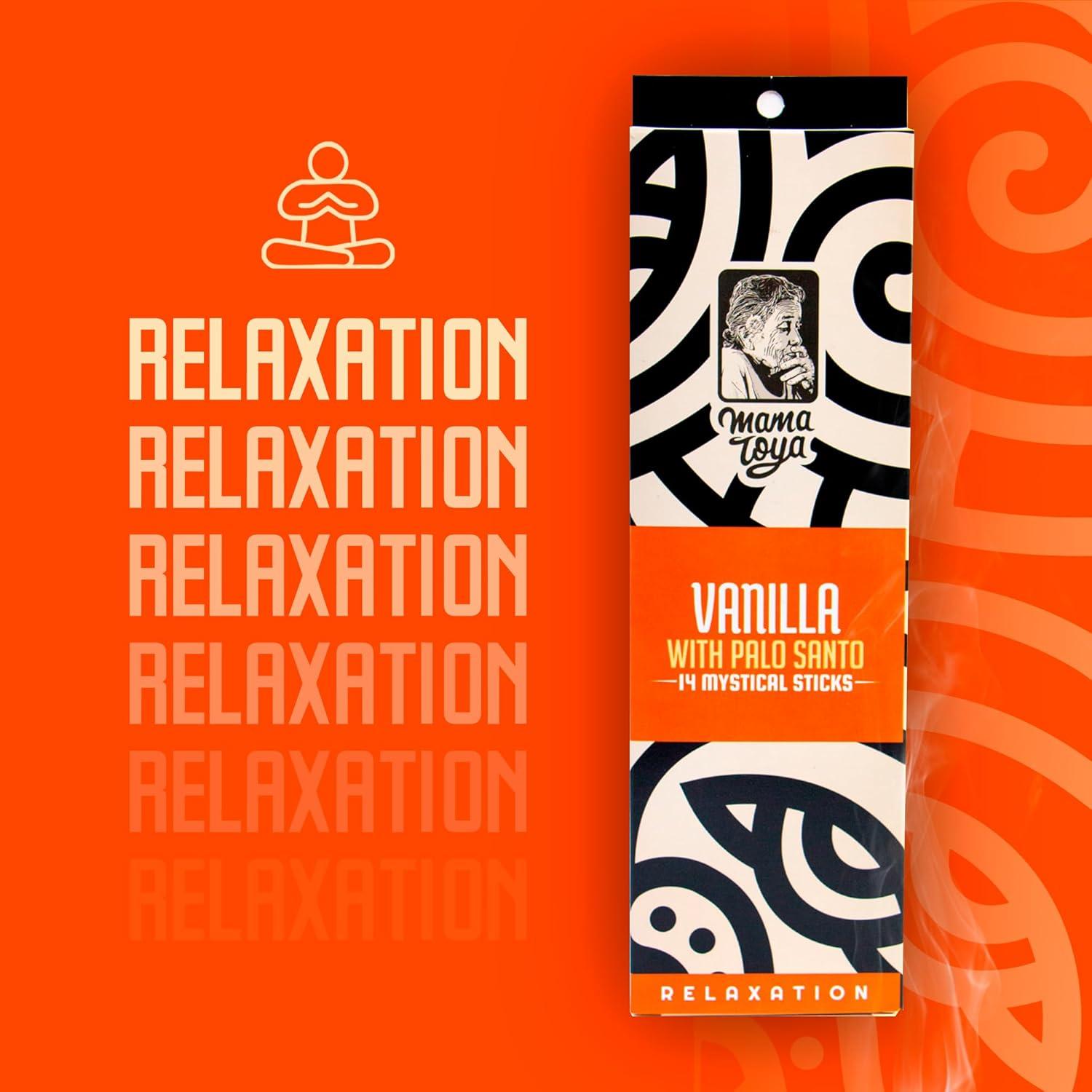 Incienso Munay Vainilla y Palo Santo - 14 Varitas Artesanales