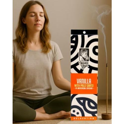 Incienso Munay Vainilla y Palo Santo - 14 Varitas Artesanales