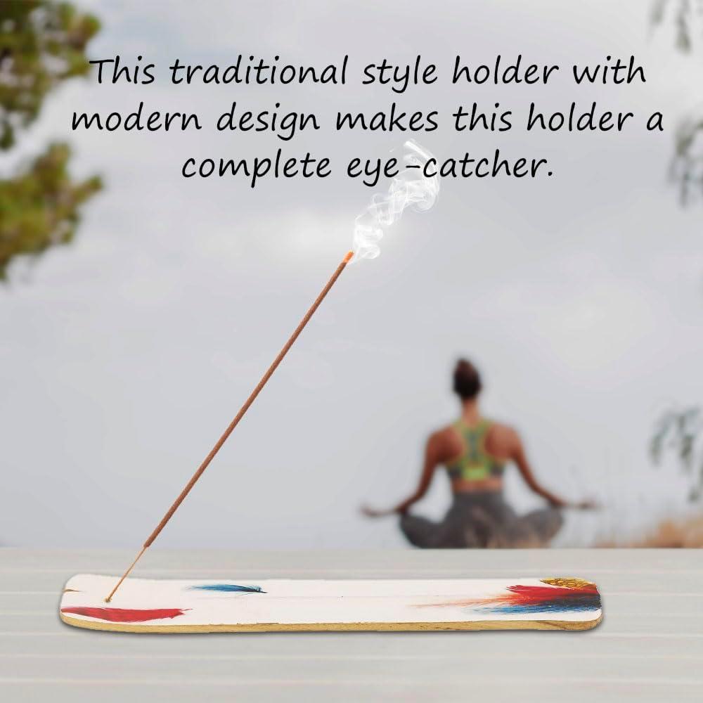 Soporte de Incienso de Madera NAQSH - Paquete de 2 - 27.69 cm