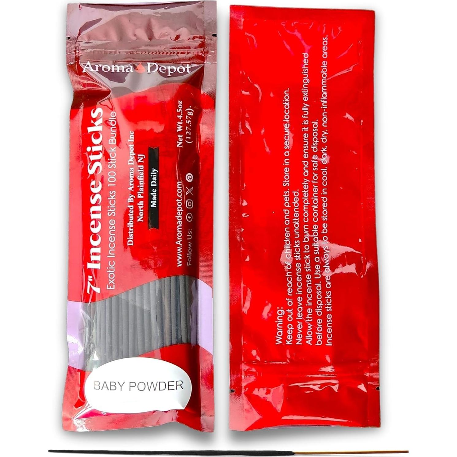 Varitas de Incienso Aroma Depot 7" - Paquete de 500 Varitas