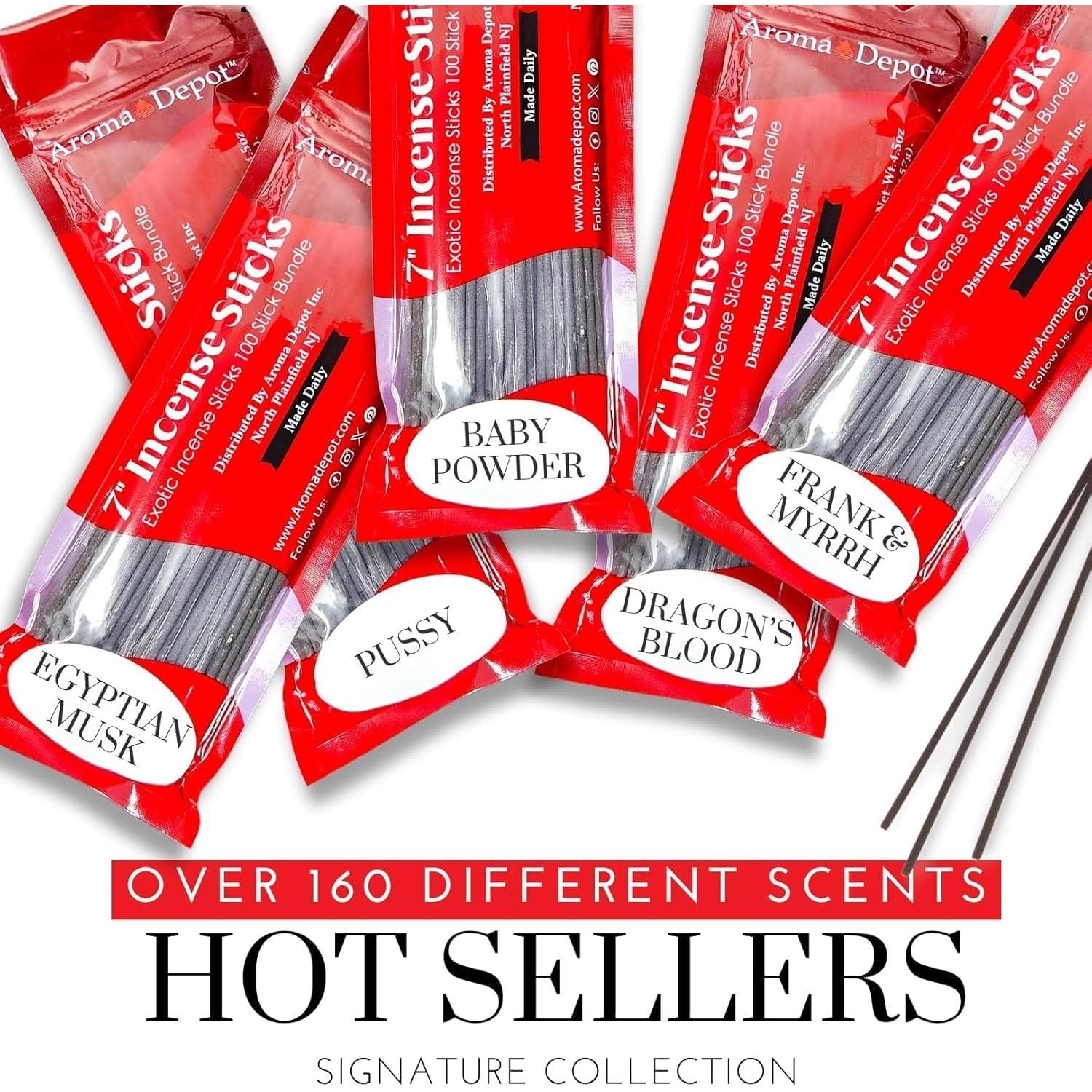 Varitas de Incienso Aroma Depot 7" - Paquete de 500 Varitas