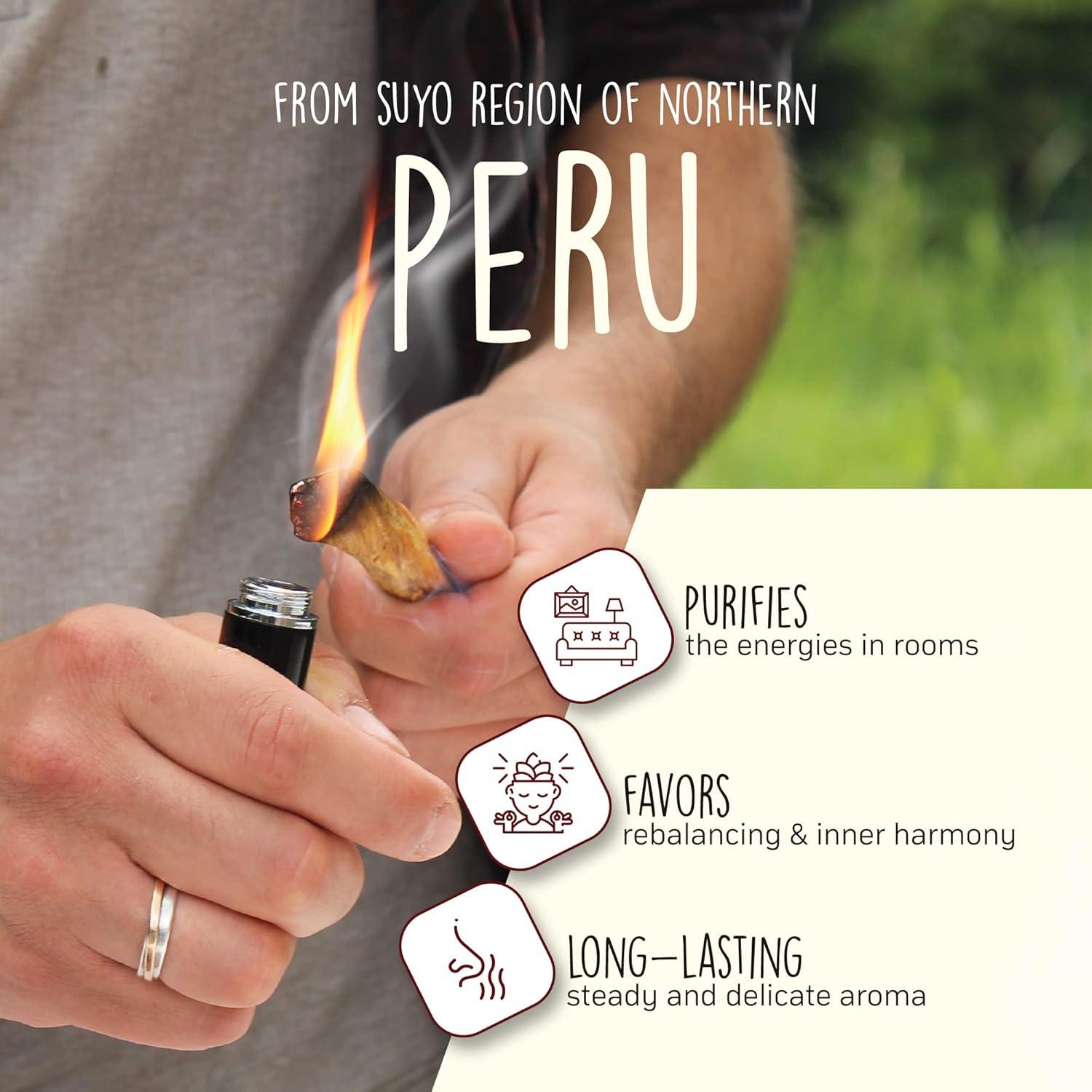 Varitas de Incienso Palosanto Herborea - 8 Unidades 5cm