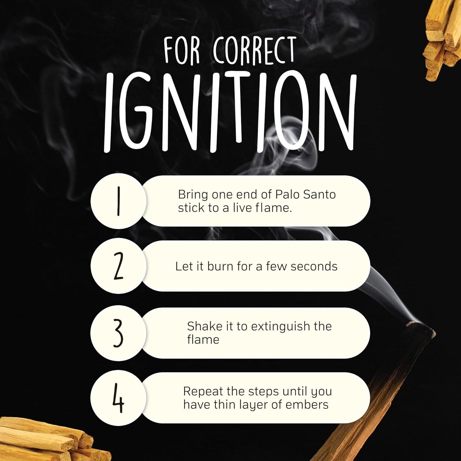 Varitas de Incienso Palosanto Herborea - 8 Unidades 5cm