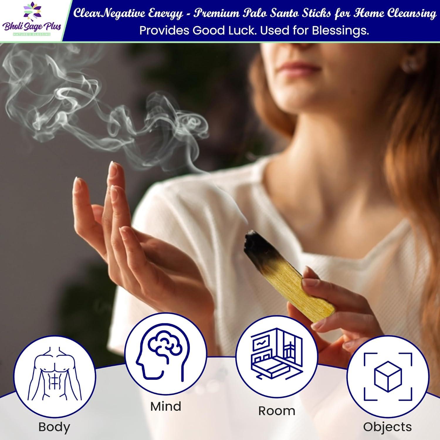 Palosanto Premium BHOLI SAGE PLUS - 50 Palos 10 cm 100% Natural