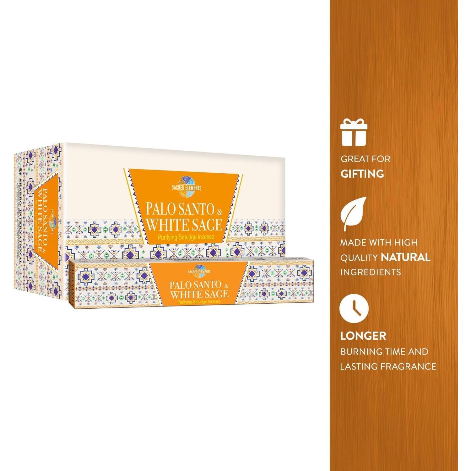 Palo Santo y Salvia Blanca - Varitas de Incienso Purificadoras