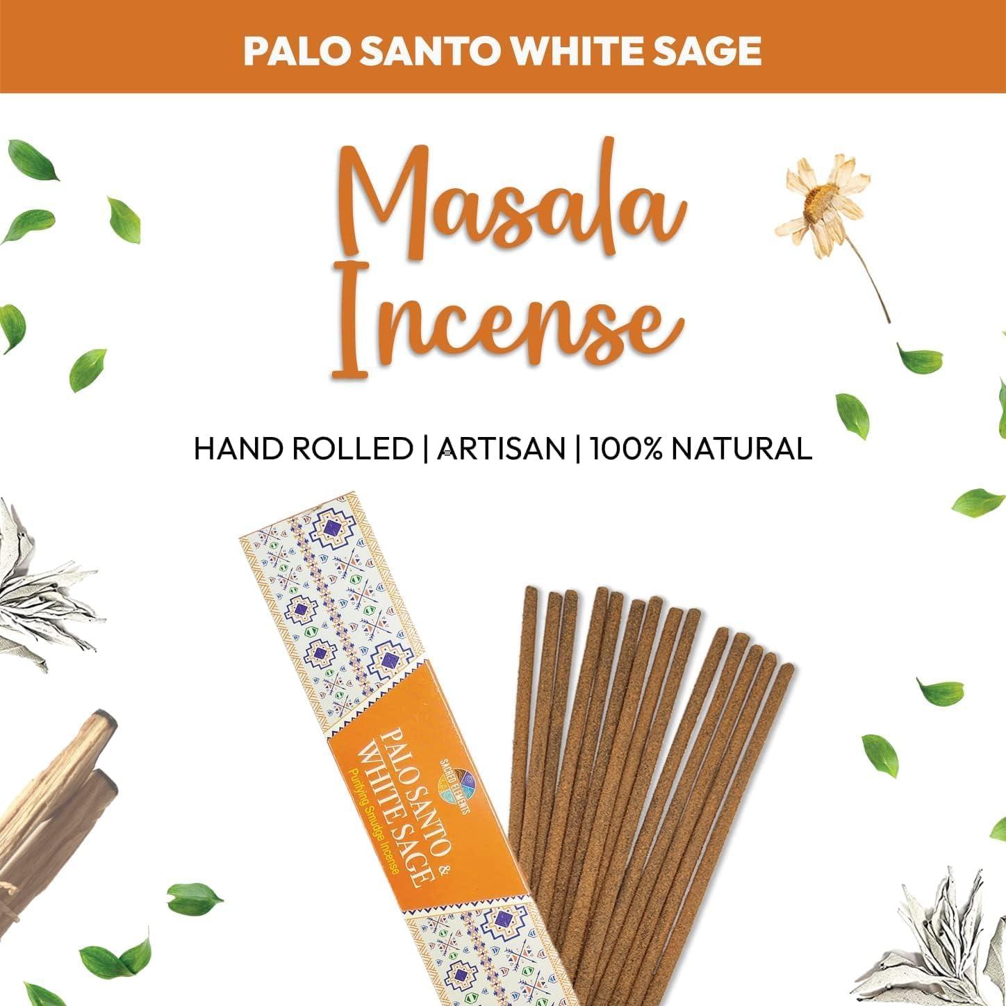 Palo Santo y Salvia Blanca - Varitas de Incienso Purificadoras