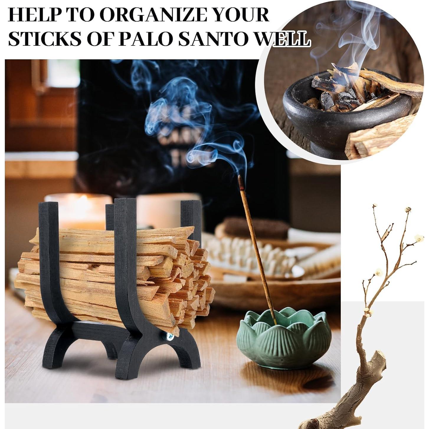 Set de 2 Soportes de Palo Santo Wonderjune - Madera de Pino