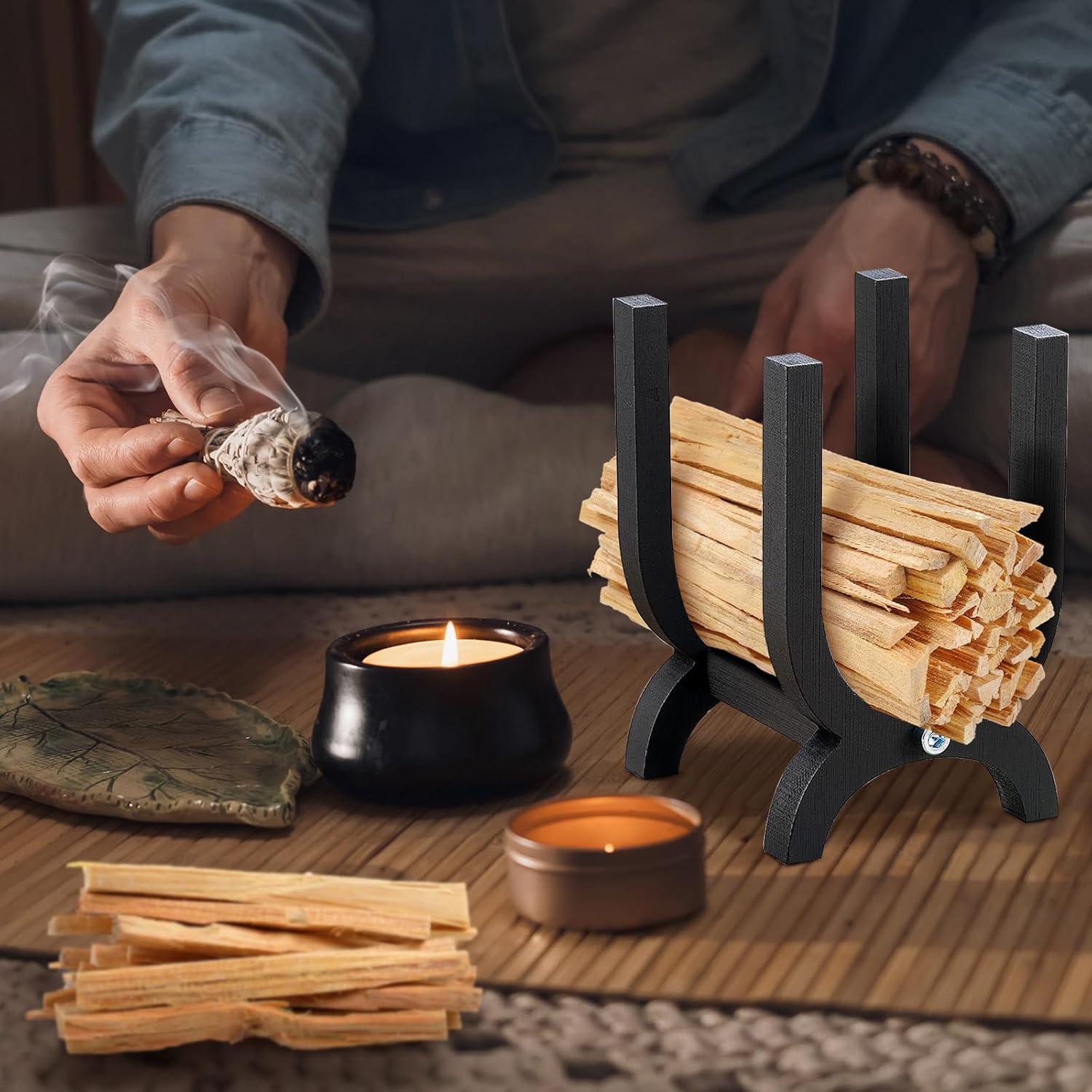 Set de 2 Soportes de Palo Santo Wonderjune - Madera de Pino