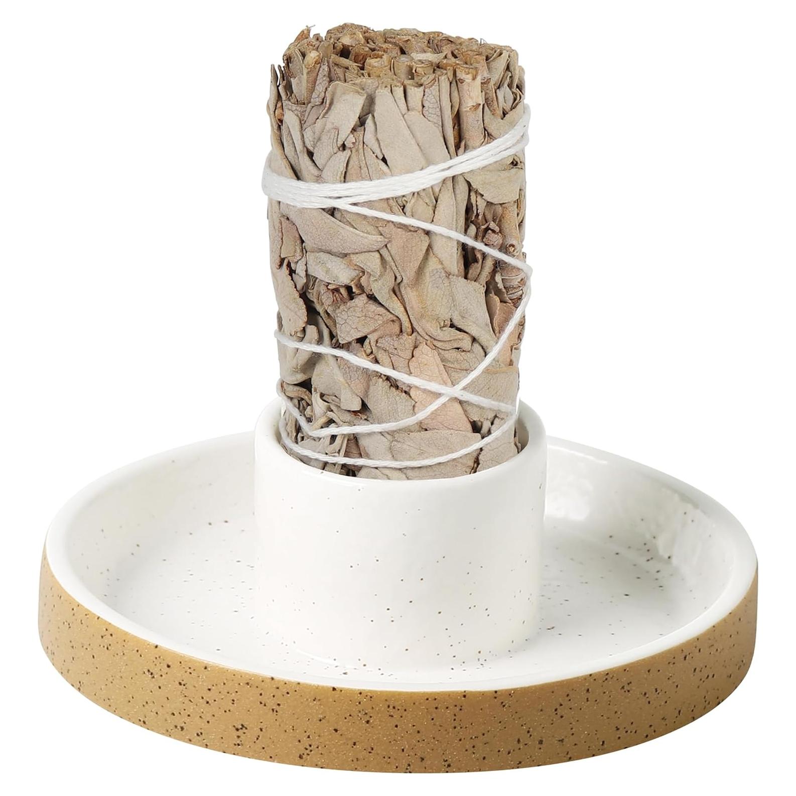 Soporte de Salvia HOCUROAY de Cerámica Redondo 10.16 cm