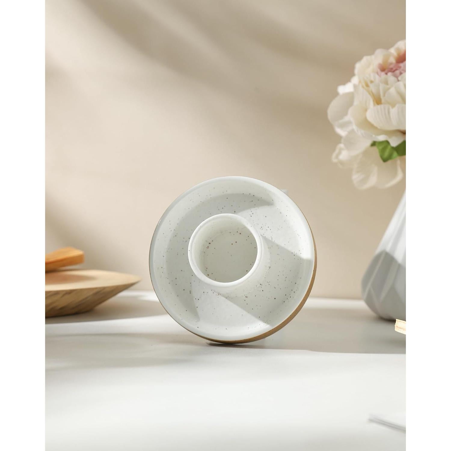 Soporte de Salvia HOCUROAY de Cerámica Redondo 10.16 cm