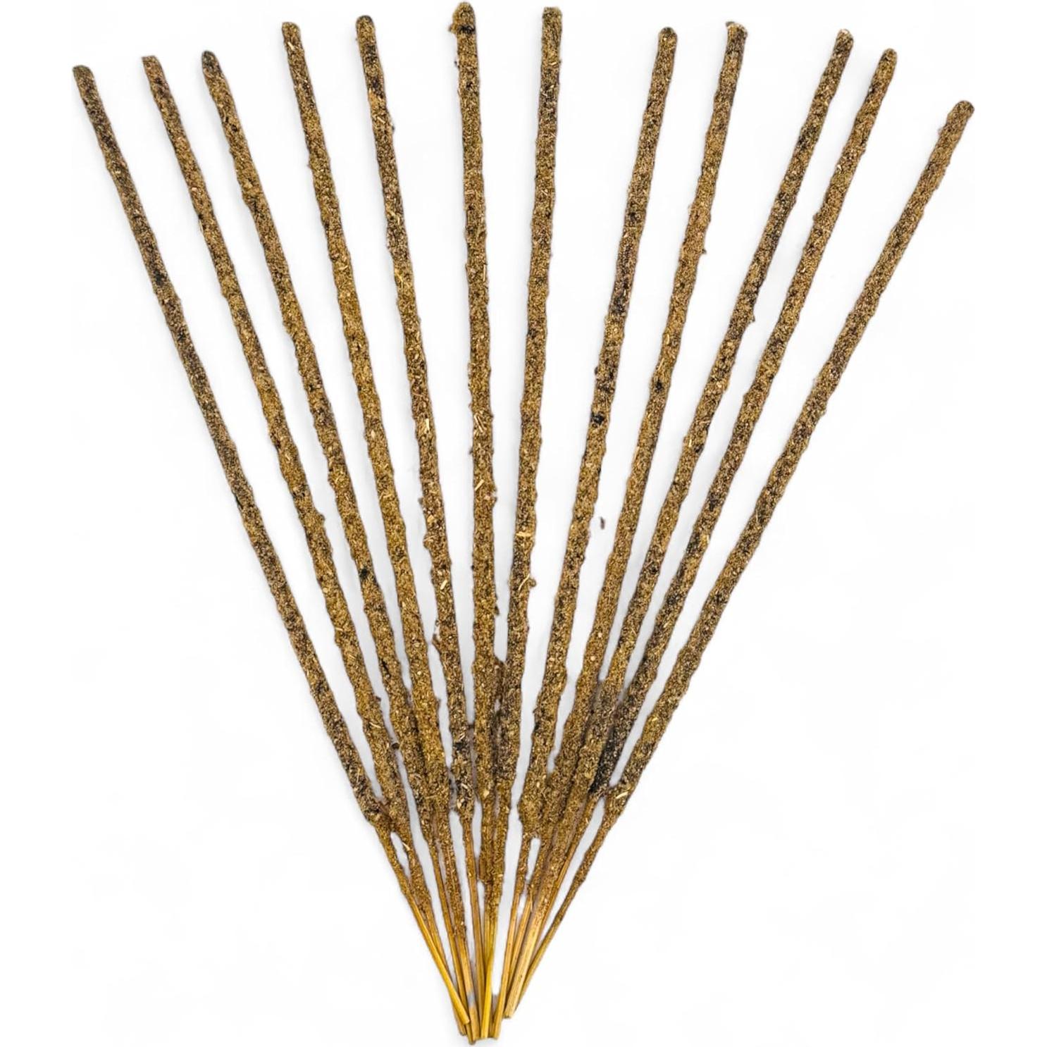 Set de 12 Varitas de Incienso Hechas a Mano - Salvia Blanca, Copal Maya, Palo Santo y Loto