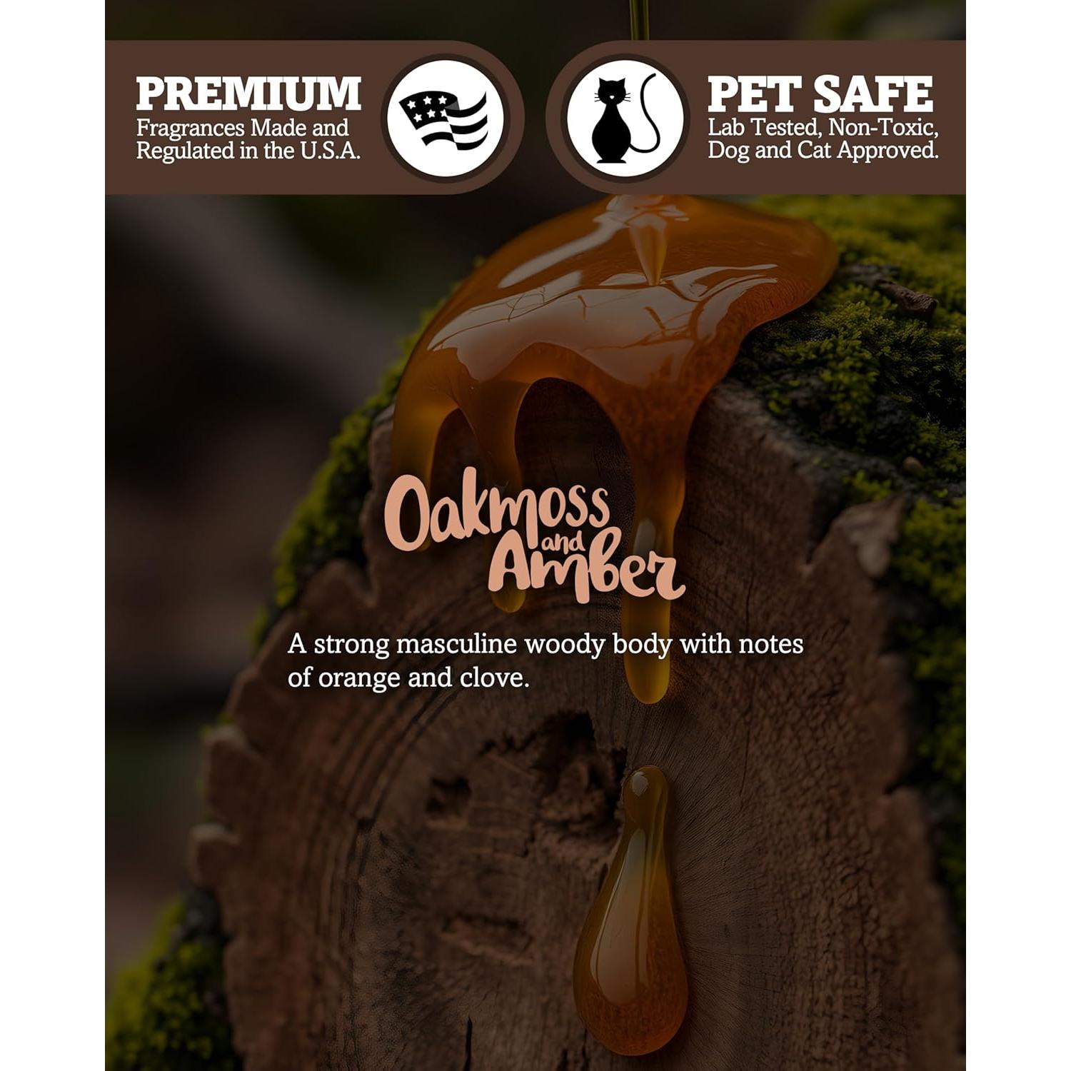 Velas Tealight Shortie's de Musgo de Roble y Ámbar - 6 Unidades