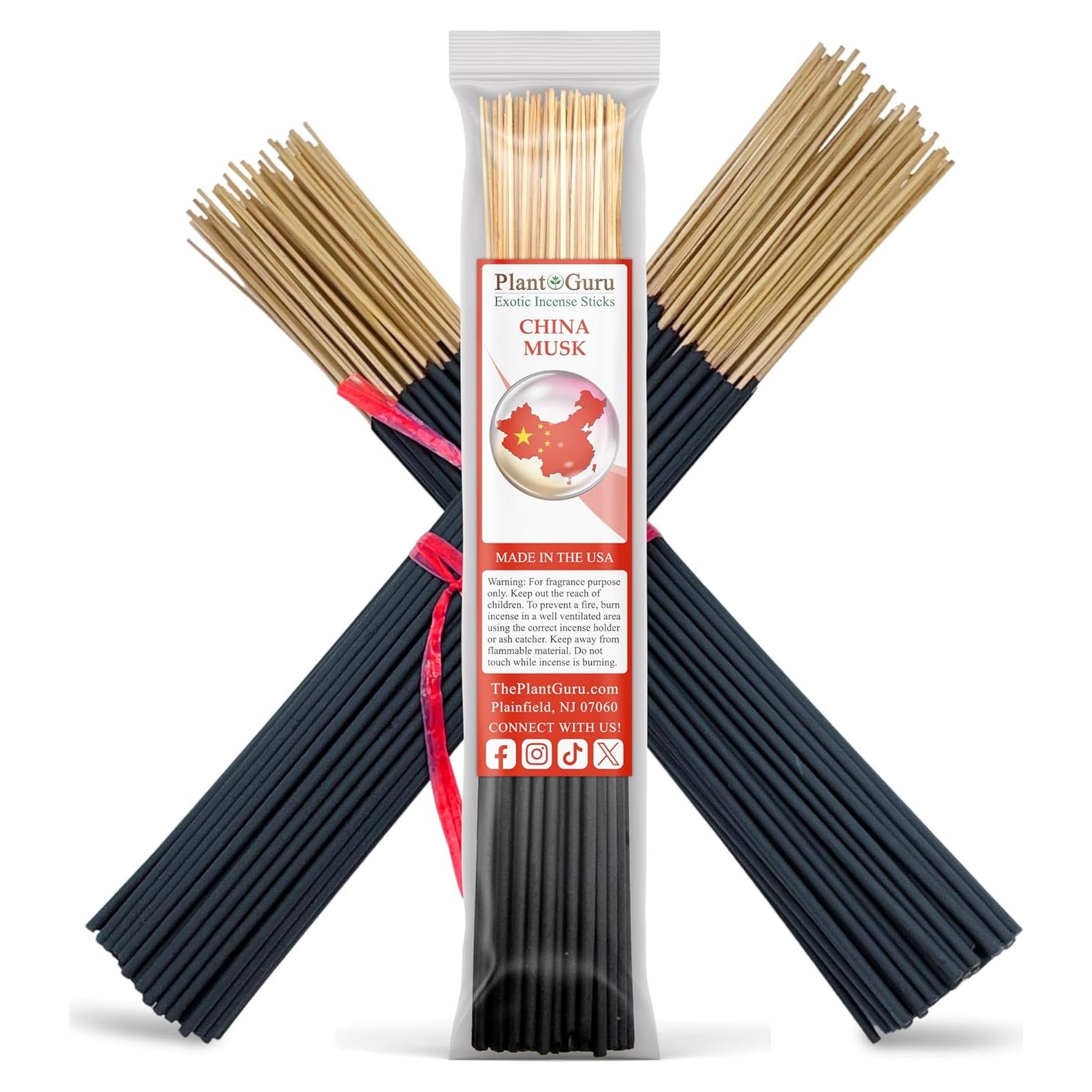 Incienso Natural China Musk Plant Guru 28 cm - 50 Varitas