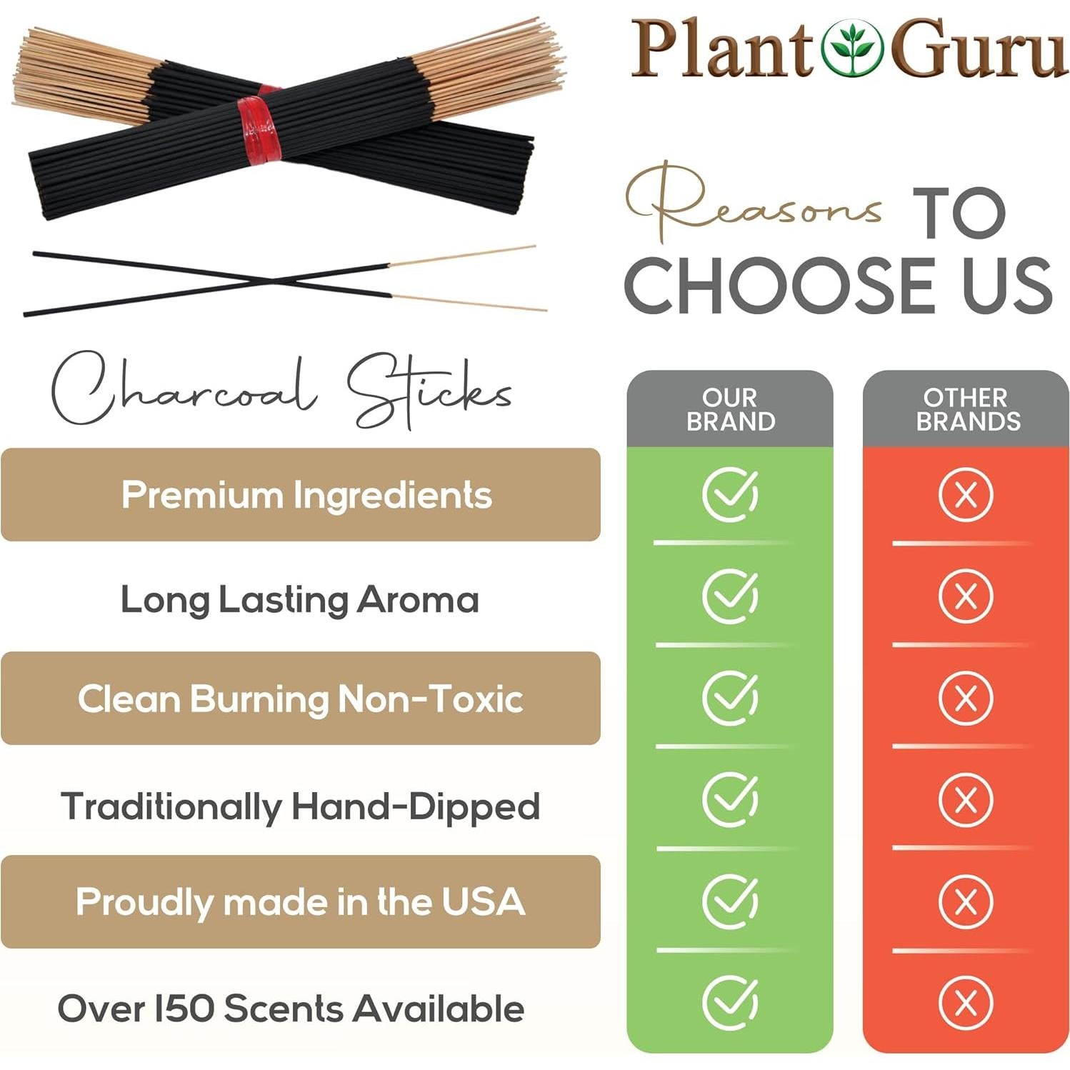 Incienso Natural China Musk Plant Guru 28 cm - 50 Varitas