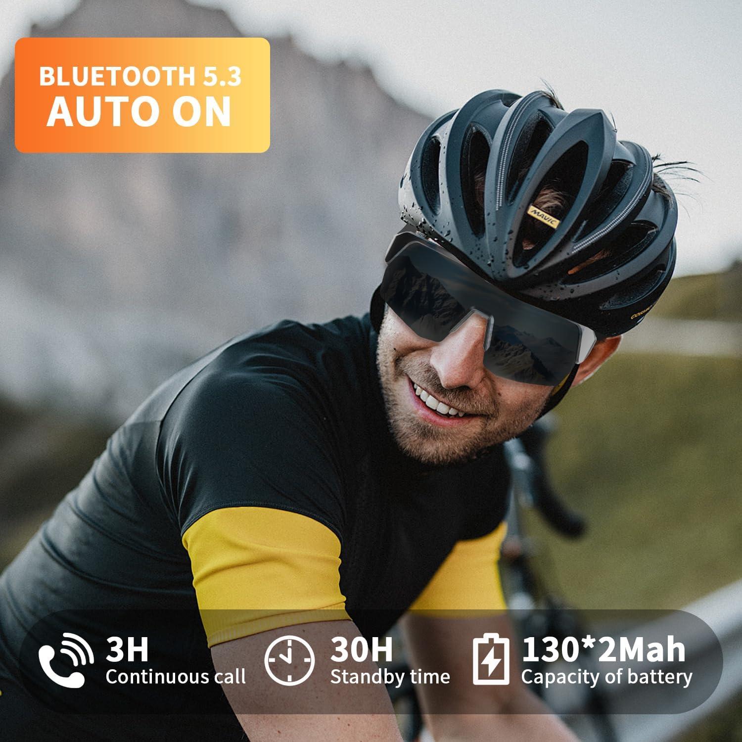 Gafas Inteligentes GenXenon Bluetooth UV400 para Correr y Ciclismo
