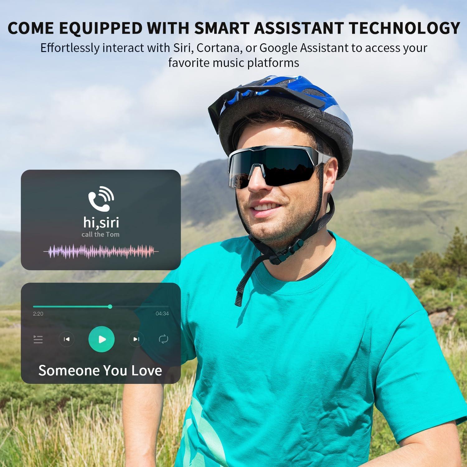 Gafas Inteligentes GenXenon Bluetooth UV400 para Correr y Ciclismo