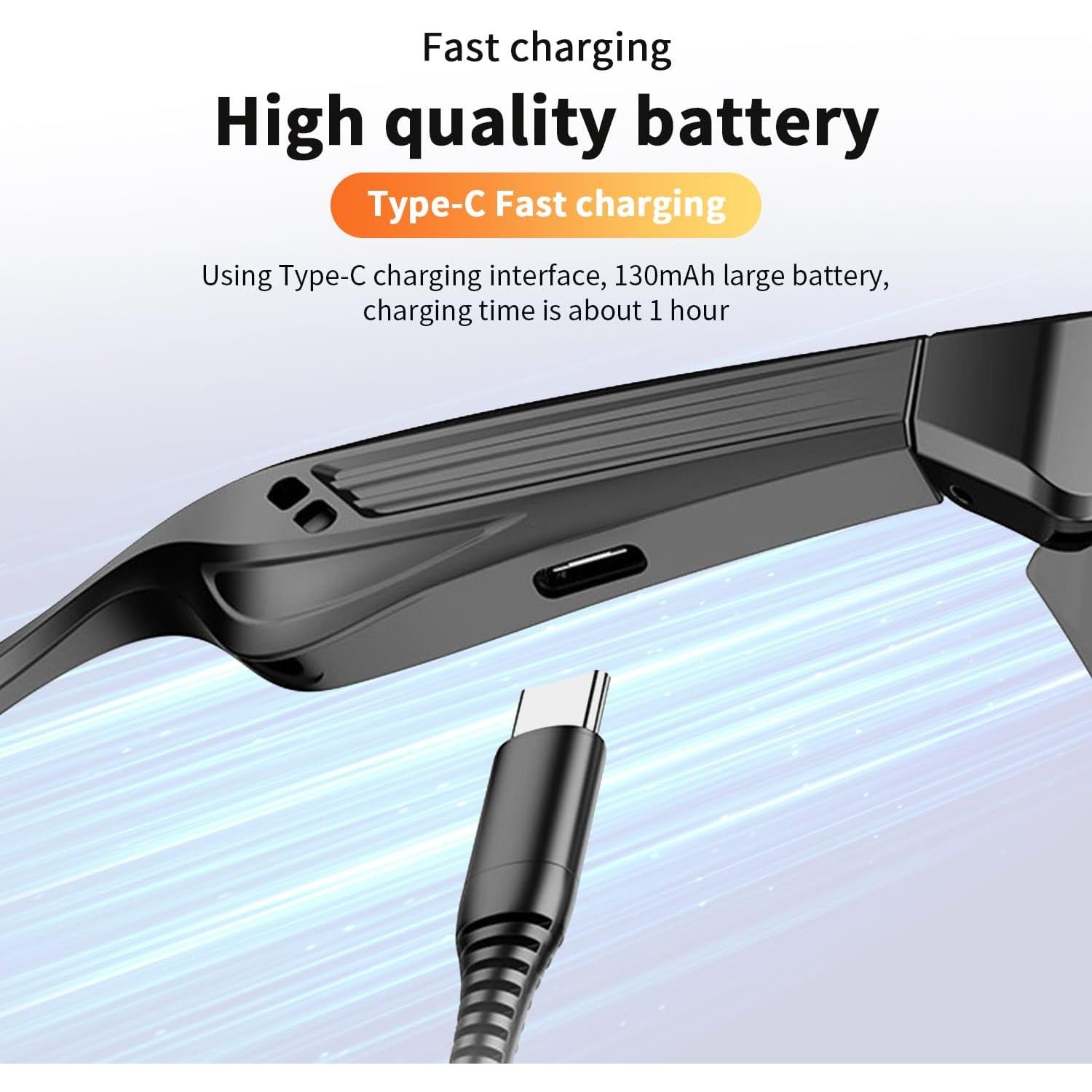 Gafas Inteligentes GenXenon Bluetooth UV400 para Correr y Ciclismo