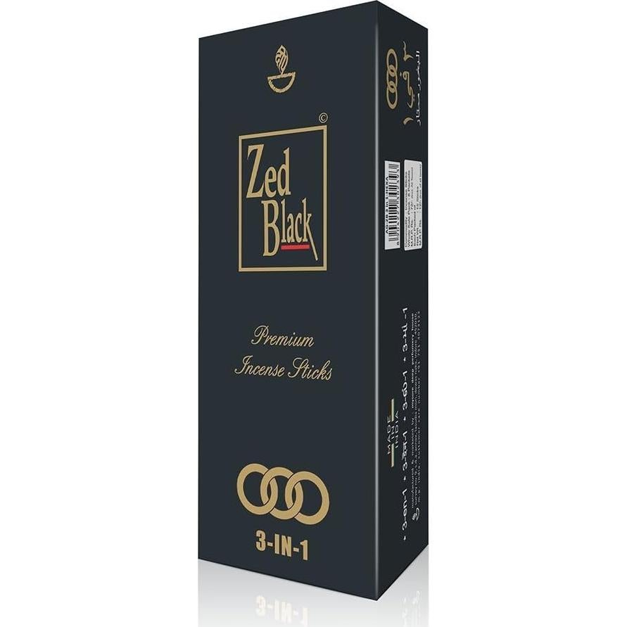 Varitas de Incienso Zed Black 3-en-1 - 90 Unidades Aromáticas