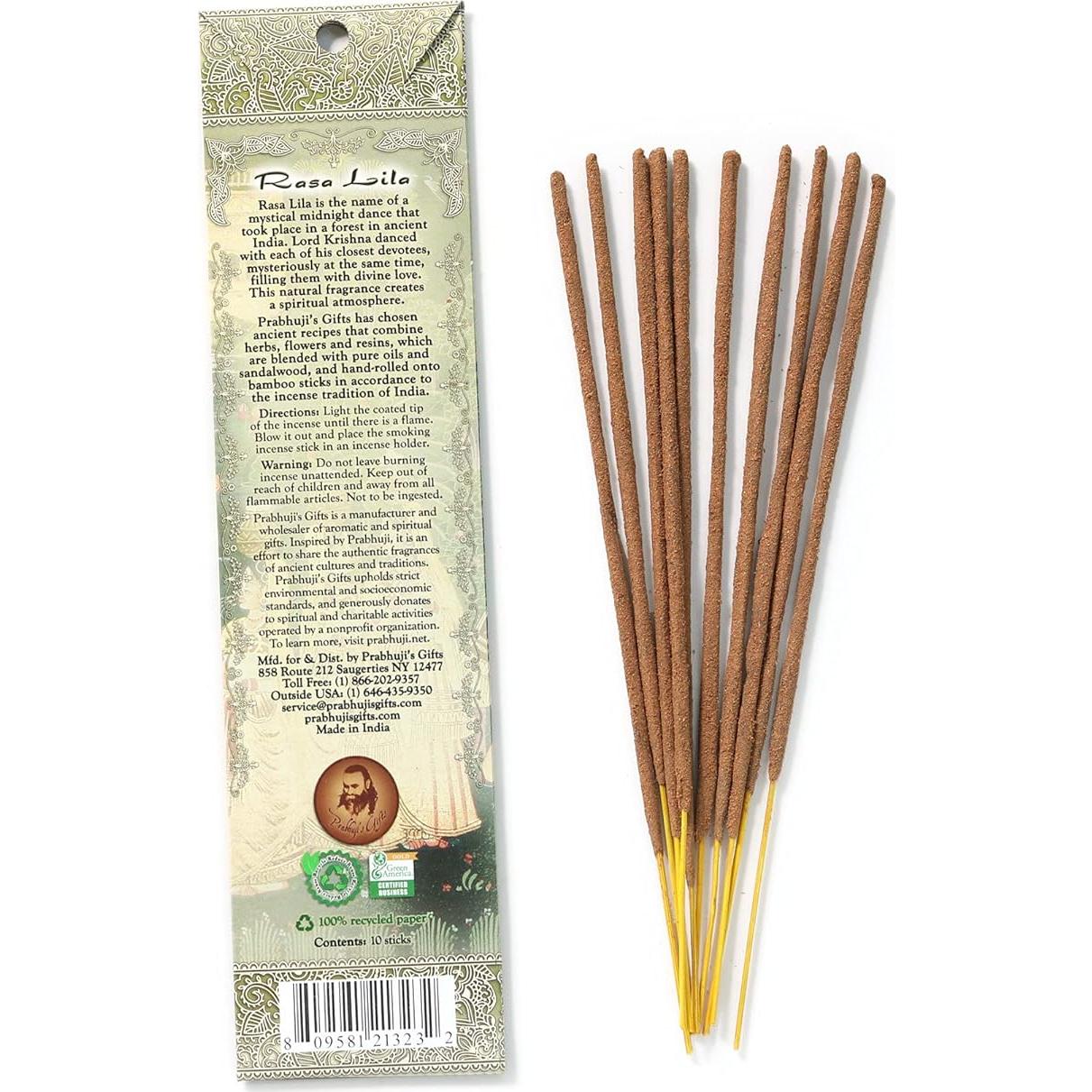 Incienso Rasa Lila Ramakrishnananda Madera de Agar 1 EA