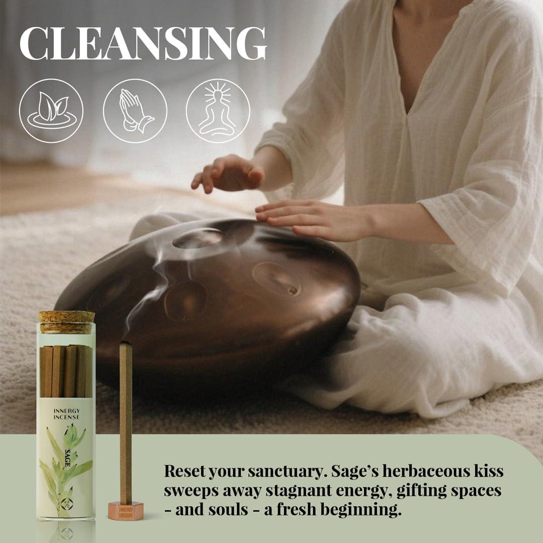 Incienso de Salvia Blanca Innergy - Set de Regalo Natural 1 Unidad