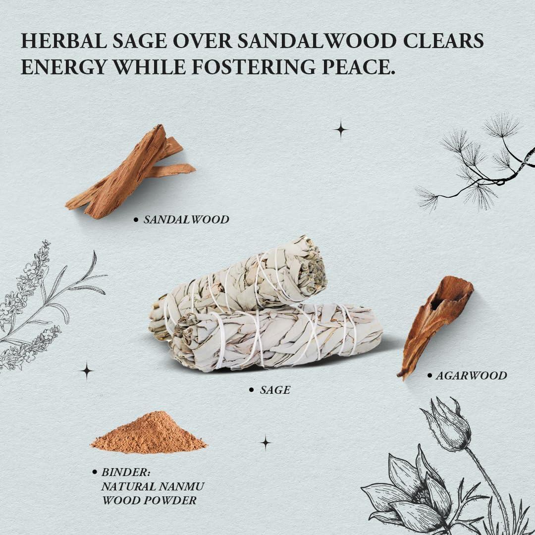 Incienso de Salvia Blanca Innergy - Set de Regalo Natural 1 Unidad