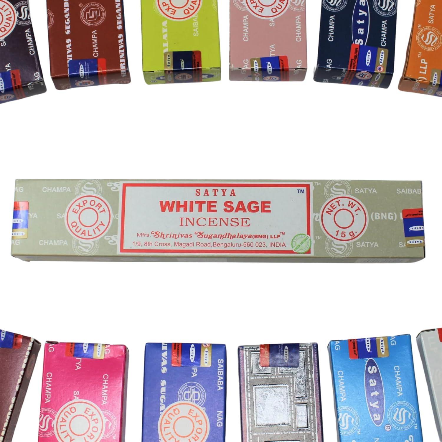 Varitas de Incienso Salvia Blanca Houschefs 15g - 12 Paquetes