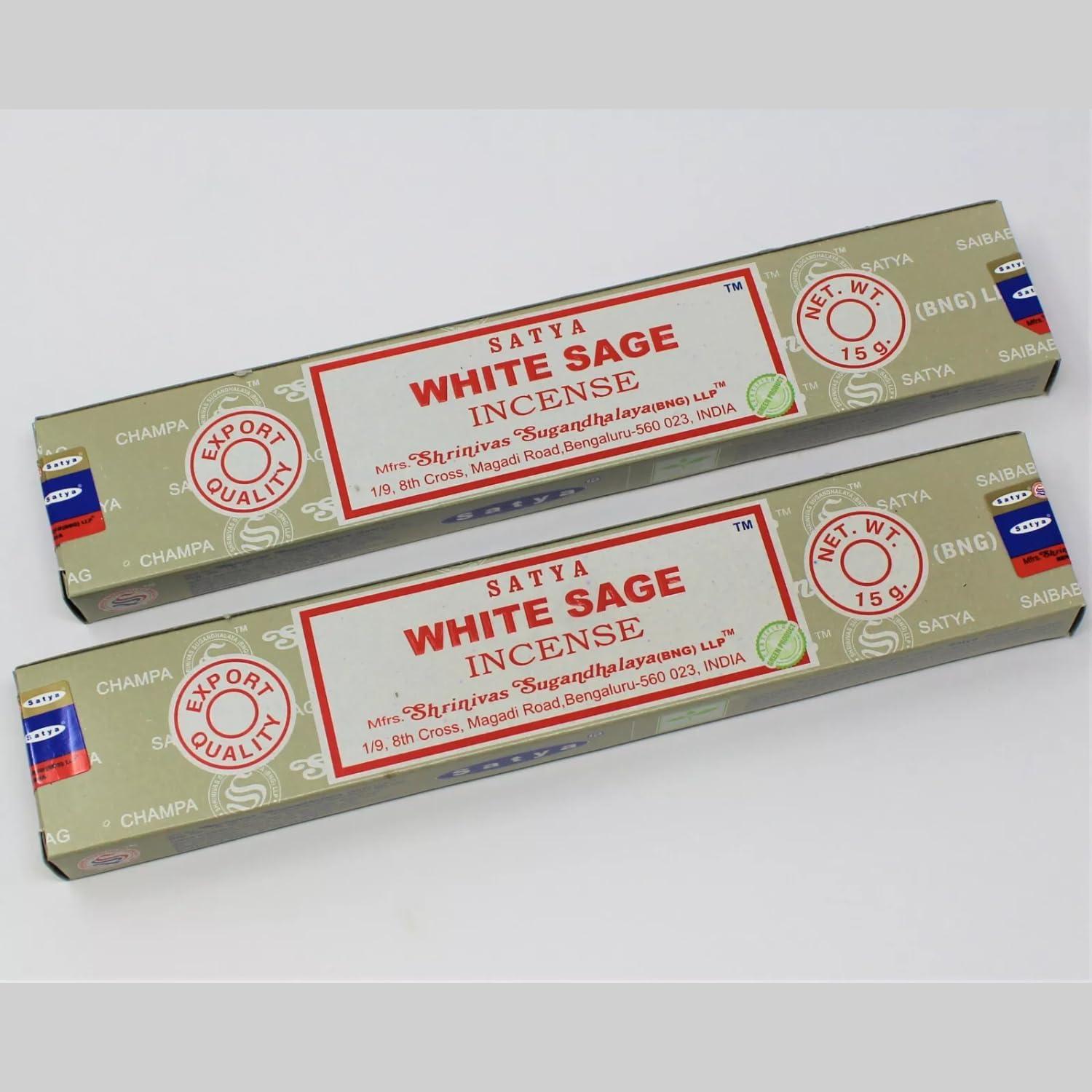 Varitas de Incienso Salvia Blanca Houschefs 15g - 12 Paquetes