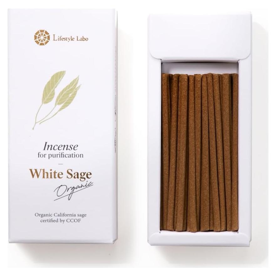 Incienso de Salvia Blanca GLOWRIAL - 66% Pura - 30 Varitas