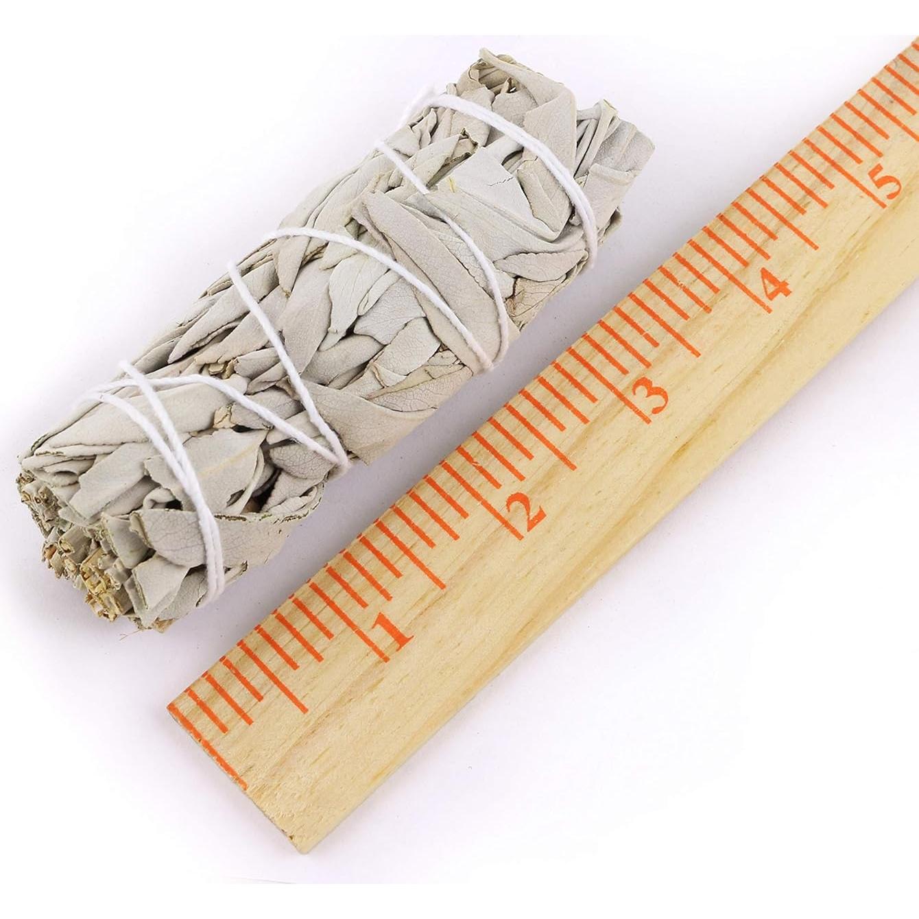 Bastones de Salvia Blanca Orgánica 10 cm - 12 Unidades