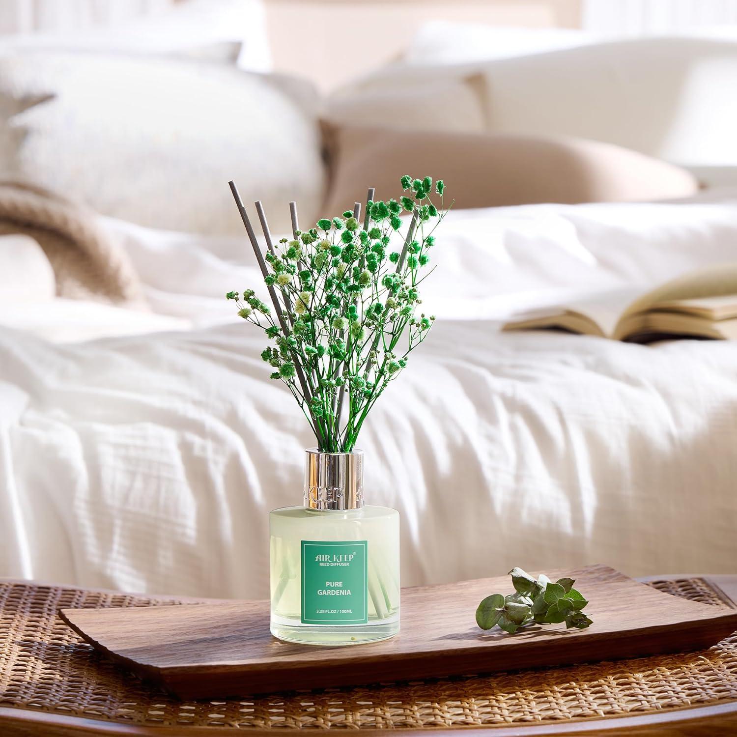 Difusor de Varillas Airkeep 100 ml Gardenia Pura - 8 Varillas