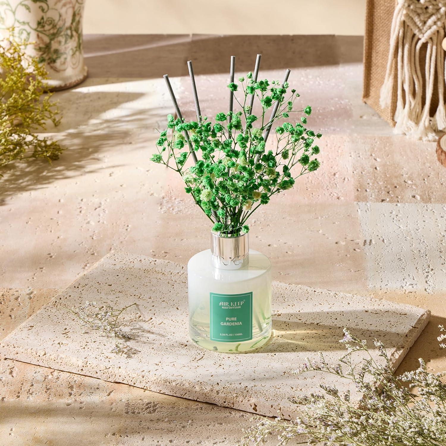 Difusor de Varillas Airkeep 100 ml Gardenia Pura - 8 Varillas