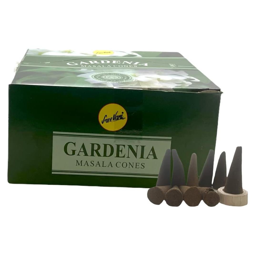 Conos de Incienso Masala Natural Sreevani Gardenia - 120 Unidades