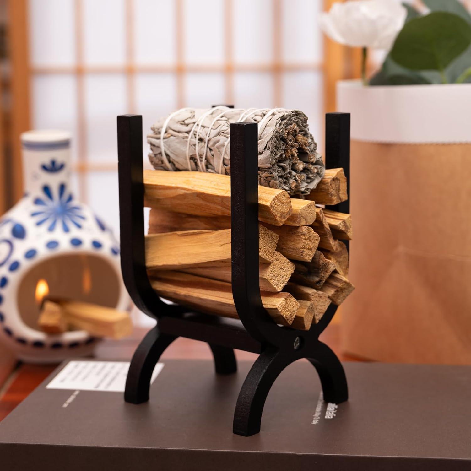 Soporte de Palo Santo MOUGIGI de Madera para Incienso