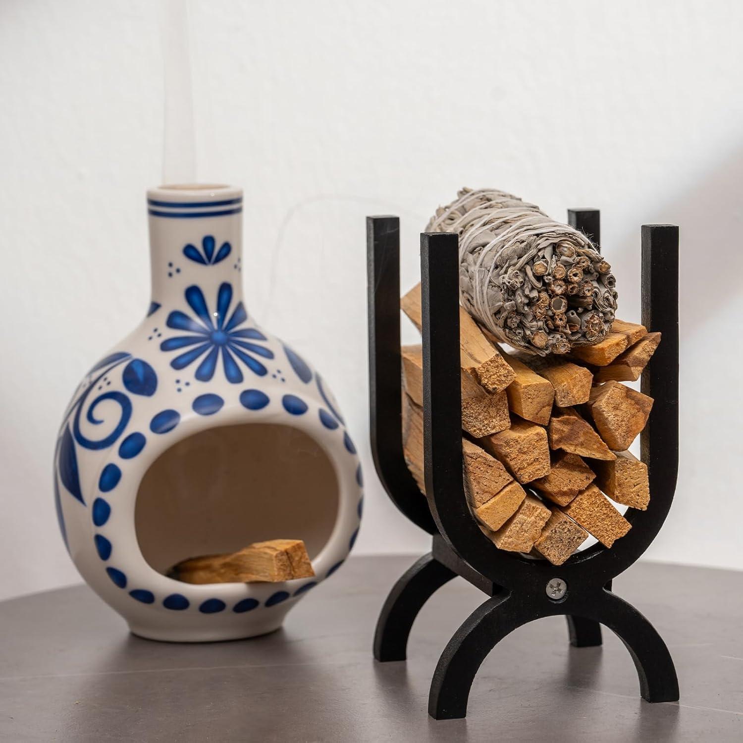 Soporte de Palo Santo MOUGIGI de Madera para Incienso