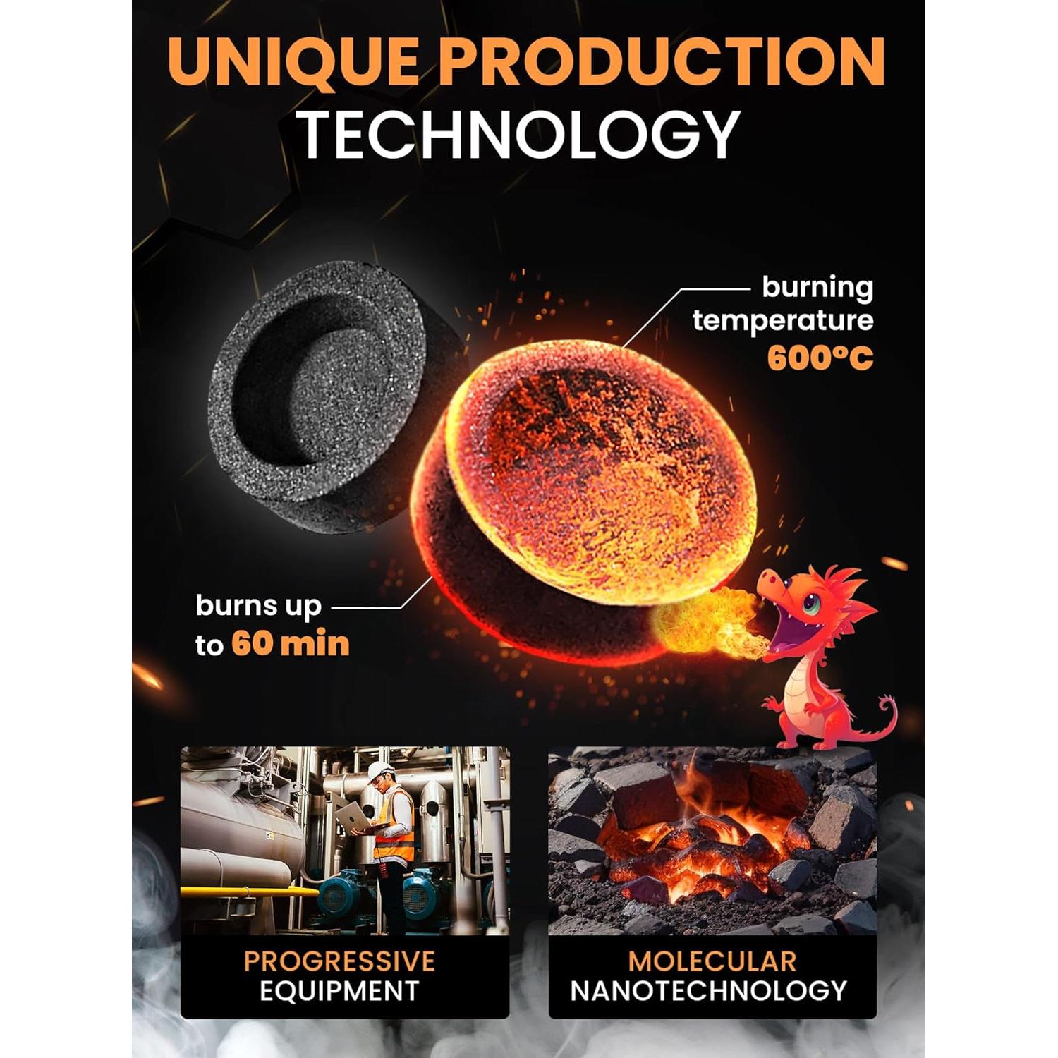 Melaza de Hookah M. ROSENFELD Sandía Menta 79.4g + Carbón 30 tabletas